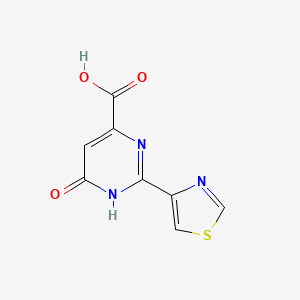 6-Oxo-2-(1,3-thiazol-4-yl)-1,6-dihydropyrimidine-4-carboxylic acid