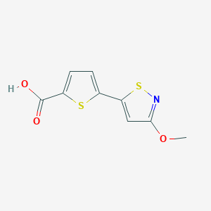 5-(3-Methoxy-1,2-thiazol-5-yl)thiophene-2-carboxylic acid