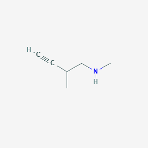 molecular formula C6H11N B15257433 Methyl(2-methylbut-3-YN-1-YL)amine 