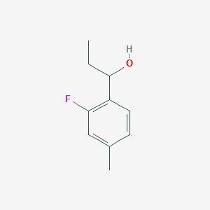 molecular formula C10H13FO B15257444 1-(2-Fluoro-4-methylphenyl)propan-1-ol 