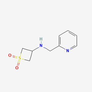 3-{[(Pyridin-2-yl)methyl]amino}-1lambda6-thietane-1,1-dione