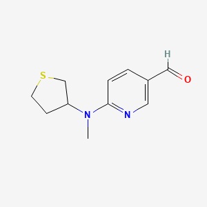 6-[Methyl(thiolan-3-YL)amino]pyridine-3-carbaldehyde