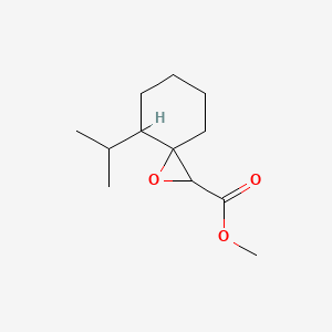 molecular formula C12H20O3 B15257546 Methyl 4-(propan-2-YL)-1-oxaspiro[2.5]octane-2-carboxylate 