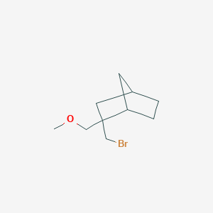 molecular formula C10H17BrO B15257554 2-(Bromomethyl)-2-(methoxymethyl)bicyclo[2.2.1]heptane 