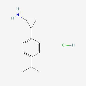 2-[4-(Propan-2-yl)phenyl]cyclopropan-1-amine hydrochloride