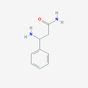 molecular formula C9H12N2O B15257655 3-Amino-3-phenylpropanamide 