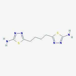 molecular formula C8H12N6S2 B1525766 5,5'-Butane-1,4-Diylbis(1,3,4-Thiadiazol-2-Amine) CAS No. 98558-04-4