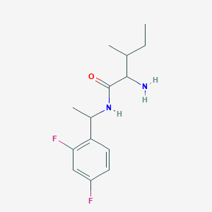 2-amino-N-[1-(2,4-difluorophenyl)ethyl]-3-methylpentanamide