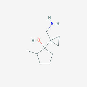 1-[1-(Aminomethyl)cyclopropyl]-2-methylcyclopentan-1-ol