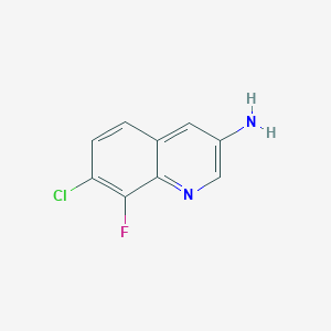 7-Chloro-8-fluoroquinolin-3-amine