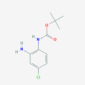 molecular formula C11H15ClN2O2 B1525771 tert-Butyl (2-amino-4-chlorophenyl)carbamate CAS No. 579474-49-0