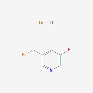 molecular formula C6H6Br2FN B1525772 3-(Bromomethyl)-5-fluoropyridine hydrobromide CAS No. 1256561-65-5