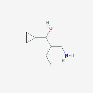 2-(Aminomethyl)-1-cyclopropylbutan-1-ol