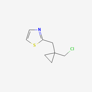 2-([1-(Chloromethyl)cyclopropyl]methyl)-1,3-thiazole