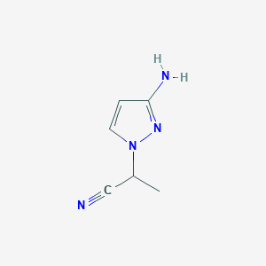 2-(3-amino-1H-pyrazol-1-yl)propanenitrile