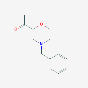 molecular formula C13H17NO2 B1525779 1-(4-Benzylmorpholin-2-yl)ethan-1-one CAS No. 852237-34-4