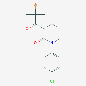 3-(2-Bromo-2-methylpropanoyl)-1-(4-chlorophenyl)piperidin-2-one