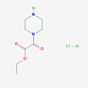 molecular formula C8H15ClN2O3 B1525781 2-氧代-2-(哌嗪-1-基)乙酸乙酯盐酸盐 CAS No. 502457-51-4