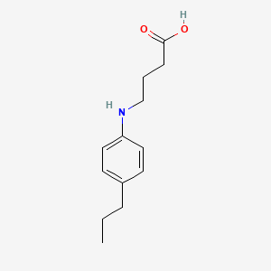 molecular formula C13H19NO2 B15257830 4-[(4-Propylphenyl)amino]butanoic acid 