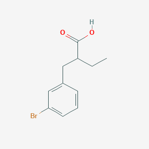 molecular formula C11H13BrO2 B1525784 2-[(3-Bromophenyl)methyl]butanoic acid CAS No. 1183114-86-4
