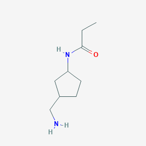 N-[3-(Aminomethyl)cyclopentyl]propanamide