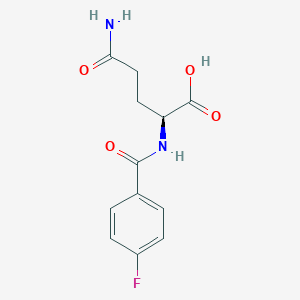 (2S)-4-carbamoyl-2-[(4-fluorophenyl)formamido]butanoic acid