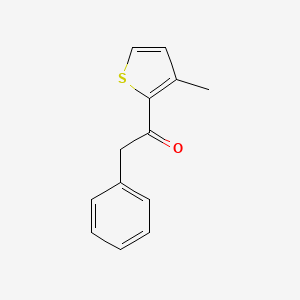 molecular formula C13H12OS B1525787 1-(3-Methylthiophen-2-yl)-2-phenylethan-1-one CAS No. 1184270-90-3
