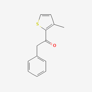 molecular formula C13H12OS B1525787 1-(3-Methylthiophen-2-yl)-2-phenylethan-1-on CAS No. 1184270-90-3