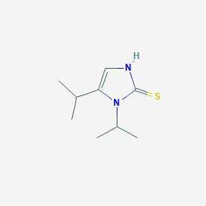 molecular formula C9H16N2S B1525791 1,5-双(异丙基)-1H-咪唑-2-硫醇 CAS No. 1334146-38-1