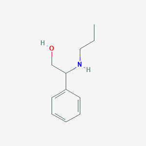 molecular formula C11H17NO B15257936 2-Phenyl-2-(propylamino)ethan-1-ol CAS No. 166526-07-4