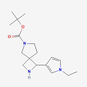 tert-Butyl 1-(1-ethyl-1H-pyrrol-3-yl)-2,6-diazaspiro[3.4]octane-6-carboxylate