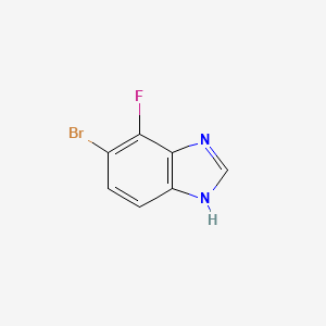 molecular formula C7H4BrFN2 B1525795 5-bromo-4-fluoro-1H-benzimidazole CAS No. 1008361-72-5