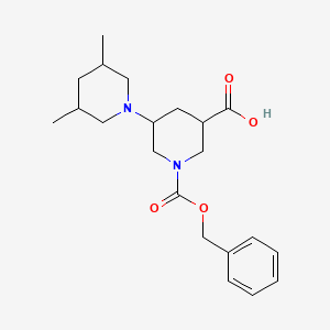 1-[(Benzyloxy)carbonyl]-5-(3,5-dimethylpiperidin-1-yl)piperidine-3-carboxylic acid