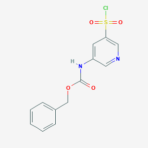 Benzyl N-[5-(chlorosulfonyl)pyridin-3-yl]carbamate