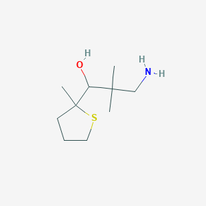 3-Amino-2,2-dimethyl-1-(2-methylthiolan-2-yl)propan-1-ol