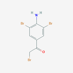 B152580 1-(4-Amino-3,5-dibromophenyl)-2-bromoethanone CAS No. 30095-55-7