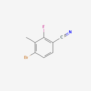 molecular formula C8H5BrFN B1525807 4-Bromo-2-fluoro-3-methylbenzonitrile CAS No. 1114546-30-3