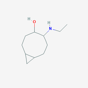 molecular formula C11H21NO B15258076 5-(Ethylamino)bicyclo[6.1.0]nonan-4-ol 