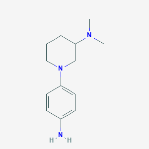 molecular formula C13H21N3 B1525810 1-(4-aminophenyl)-N,N-dimethylpiperidin-3-amine CAS No. 1007869-61-5