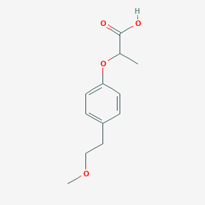 molecular formula C12H16O4 B15258112 2-[4-(2-Methoxyethyl)phenoxy]propanoic acid 