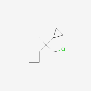 (1-Chloro-2-cyclopropylpropan-2-yl)cyclobutane