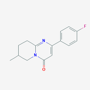 2-(4-Fluorophenyl)-7-methyl-4H,6H,7H,8H,9H-pyrido[1,2-a]pyrimidin-4-one