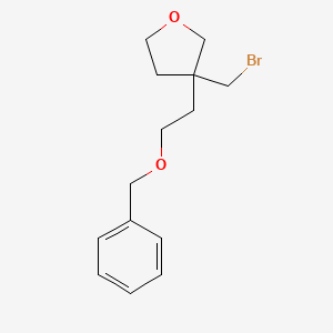 3-[2-(Benzyloxy)ethyl]-3-(bromomethyl)oxolane