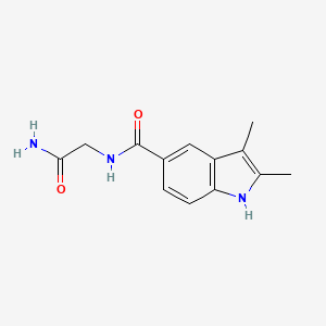 2-[(2,3-Dimethyl-1H-indol-5-yl)formamido]acetamide