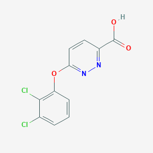 molecular formula C11H6Cl2N2O3 B1525825 6-(2,3-Dichlorophenoxy)pyridazine-3-carboxylic acid CAS No. 1184088-66-1