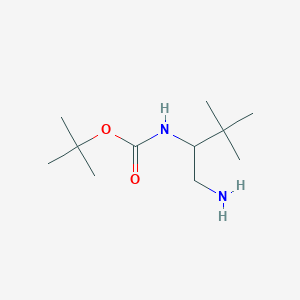 Tert-butyl N-(1-amino-3,3-dimethylbutan-2-YL)carbamate