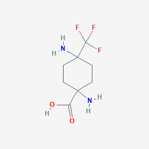 1,4-Diamino-4-(trifluoromethyl)cyclohexane-1-carboxylic acid