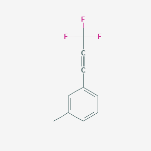 molecular formula C10H7F3 B15258276 1-Methyl-3-(trifluoroprop-1-YN-1-YL)benzene 