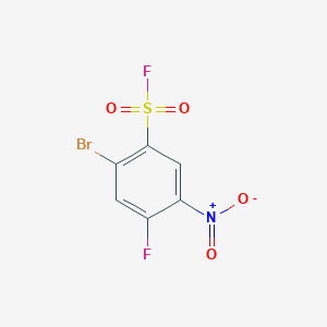 2-Bromo-4-fluoro-5-nitrobenzene-1-sulfonyl fluoride