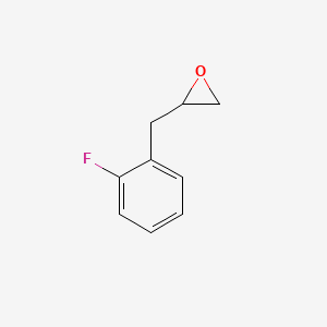 molecular formula C9H9FO B15258289 2-[(2-Fluorophenyl)methyl]oxirane 